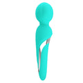Pretty Love Walter Wand Massager in aqua with teal silicone wrap