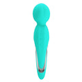 Pretty Love Walter Wand Massager in aqua with teal silicone and silver accents