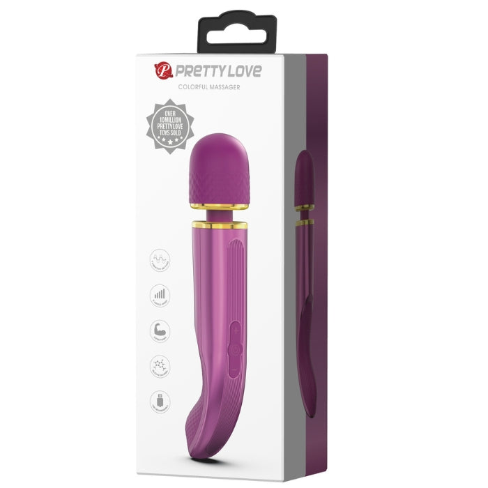Purple Pretty Love Wand Vibrator with super-powerful motor