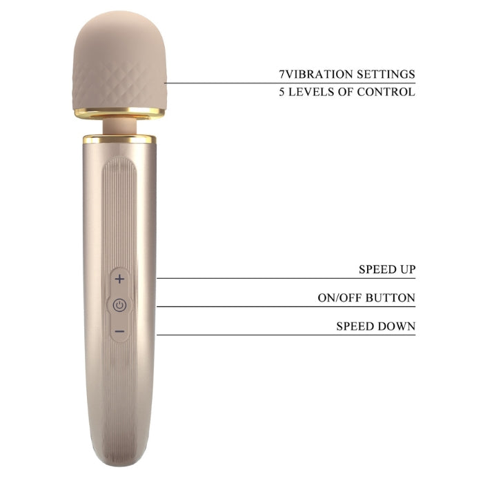 Pretty Love Wand Vibrator in rose gold with 7 vibration settings