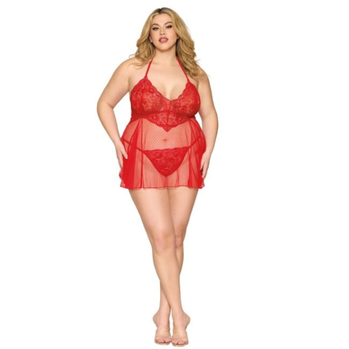 Lady Jane Adult Sex Shop | Queen Dreamgirl Babydoll - Red