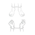 Soft but strong silicone cuffs that are flexible enough to fit over most hands and feet for wrist or ankle cuffs, but robust enough to remain firmly in place during restraint play. No fiddling keys or jangling chains, perfect for discreet home use and for travelling abroad without baggage check embarrassment.