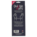 Soft but strong silicone cuffs that are flexible enough to fit over most hands and feet for wrist or ankle cuffs, but robust enough to remain firmly in place during restraint play. No fiddling keys or jangling chains, perfect for discreet home use and for travelling abroad without baggage check embarrassment.