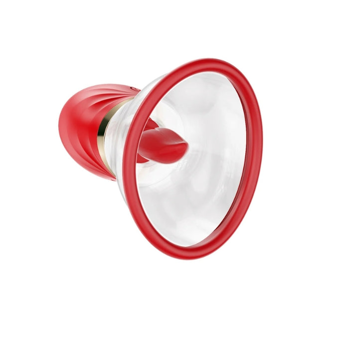 Realov Clitoral Stimulator with Red Silicone Suction Cup Tip
