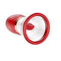 REALOV clitoral stimulator with suction cup sizes, red silicone toy