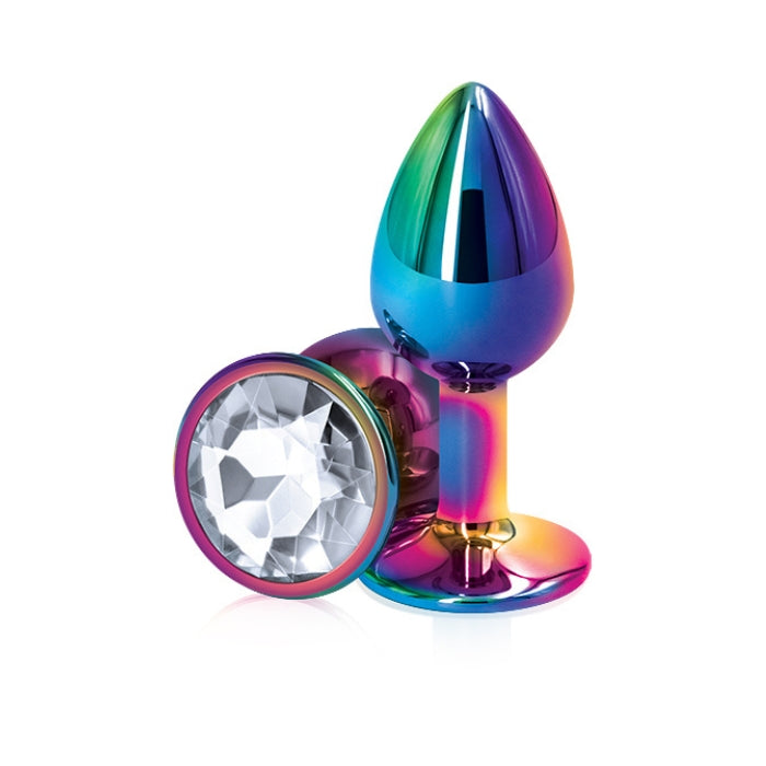 Lady Jane Adult Sex Shop | Rear Assets Plug Anal Plug Small Round Rainbow