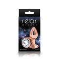 Lady Jane Adult Sex Shop | Rear Assets Rose Gold Anal Plug with Clear Stone Round - Small