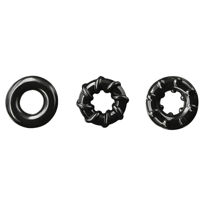Lady Jane Adult Sex Shop | Renegade Dyno Cock Rings - Black