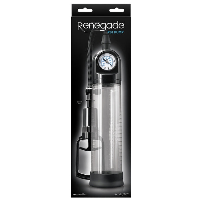 Lady Jane Adult Sex Shop | Renegade PSI Penis Pump - Black