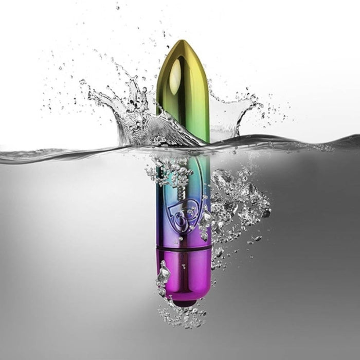 RO-80mm 7 Speed Bullet Rainbow: Power Packed Pleasure Vibrator