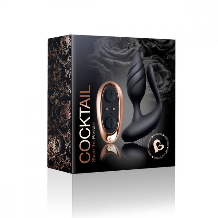 Lady Jane Adult Sex Shop | Rocks Off Cocktail Vibrating Anal Plug - Black | Brand_Rocks Off, Category_Sex Toys,