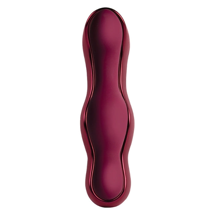 The world’s first ride on vibrator and wand combination! Straddle your Ruby Glow Blush for an external vulva and perineum massage or transform it into a G-spot penetrating wand in one easy motion. Dual independent motors deliver deep rumbling vibrations, Let your lover take over with the remote control or tease yourself mercilessly through deep stimulation in all the right places. From clitoris to anus and everything between. USB Rechargeable.