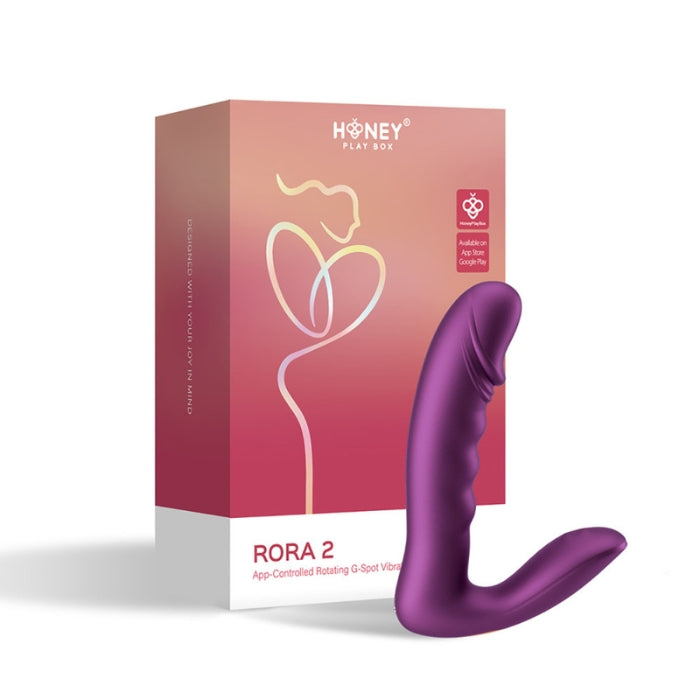 Lady Jane Adult Sex Shop | Rora 2 Rotating G Spot Vibrator & Clit Stimulator Bordeaux