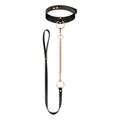 Lady Jane Adult Sex Shop | Rosy Gold Collar with Leash