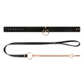 Lady Jane Adult Sex Shop | Rosy Gold Collar with Leash