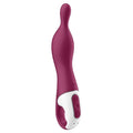 Enjoy extra deep stimulation like never before with the Satisfyer A-Mazing 1. The A-spot vibrator has a curved, ergonomic shape and a narrow, flexible tip that hones in on your A-spot to pamper it. By stimulating your A-spot, which lies hidden behind the G-spot, a whole new world of intense climaxes and sensations opens up to you. 2 motors seduce you with vibes in the form of 12 vibration programs that you can control via the control panel.