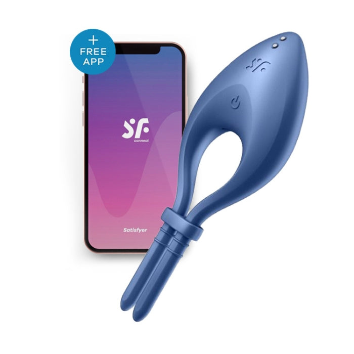 Lady Jane Adult Sex Shop | Satisfyer Bullseye Cock Ring - Blue