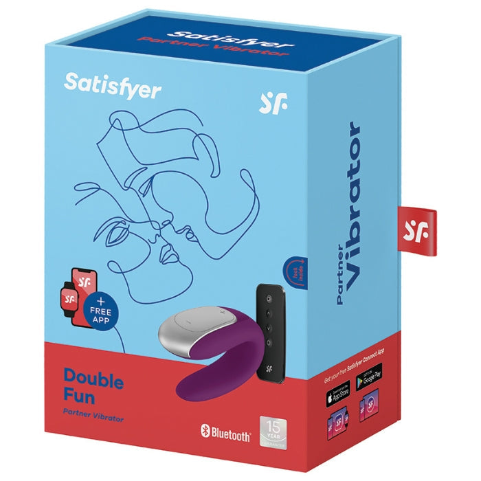 Double Fun powerfully stimulates both partners during sex. The U-shape is fitted both inside and outside - ensuring a seductive feeling for the clitoris, G-spot, and penis. App enabled, this high-tech pleasure product is enhanced with remote.