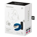 Satisfyer Double Love Blue is a couple vibrator. The details on Double Love are made of high-quality, real metal gives your lovemaking a touch of luxury. The vibrator is U-shaped and equipped with two powerful and almost silent motors. The inner part stimulates both the G-spot and the glans and the outer part stimulates the clitoris. Double Joy is waterproof and made of 100% body-safe silicone. It can be controlled by the satisfyer app as well.