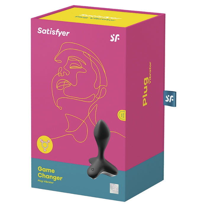 The Satisfyer Game Changer offers you seductive anal stimulation combined with app control and maximum versatility when playing. The futuristic design of the vibrating anal plug will inspire your fantasies with its tapered, rounded tip and a split base that ensures safe play and easy handling. The especially powerful motor pampers you with intense vibes.