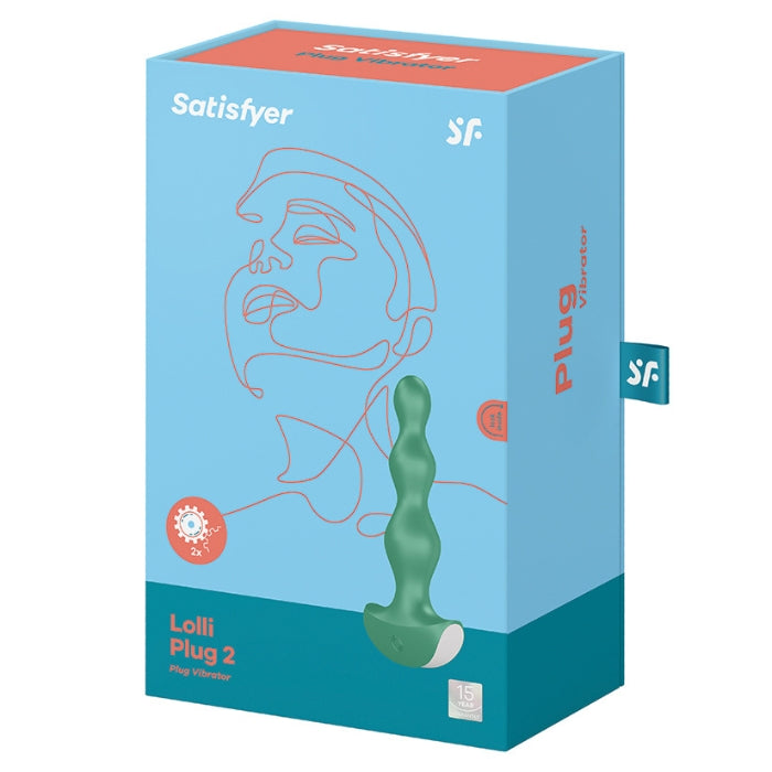 Enjoy sensual anal and prostate massages with the Satisfyer Lolli-Plug 2: This anal vibrator with ascending spherical structure has a silky, smooth surface of body-friendly silicone and is great for men and women. The 12 vibration programs and 2 motors can be selected via the intuitive controls.