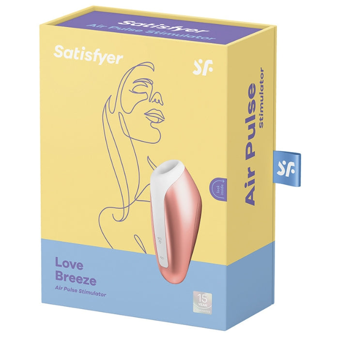 The Satisfyer Love Breeze with its smooth silicone applicator head, the Love Breeze nestles around your clitoris - while you’re always in control of the 11 air-pulse intensities thanks to the intuitive buttons. The Satisfyer Love Breeze is IPX7 waterproof rated, meaning it's protected against immersion in water up to 1 meter deep for up to 30 minutes of use. The perfect companion for the shower or bath!