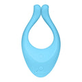 Light blue silicone menstrual cup with looped stem for Satisfyer Multifun 1 offers