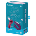 The Satisfyer Partner Box 1 is the perfect gift for you and your partner to explore together. The exciting box contains both the Double Joy partner vibrator and the Sexy Secret panty vibrator. Both can be controlled by the free satisfyer app. the free Satisfyer Connect app provides you with functions such as remote control via Bluetooth, music vibes, ambient vibes or a vibration designer.