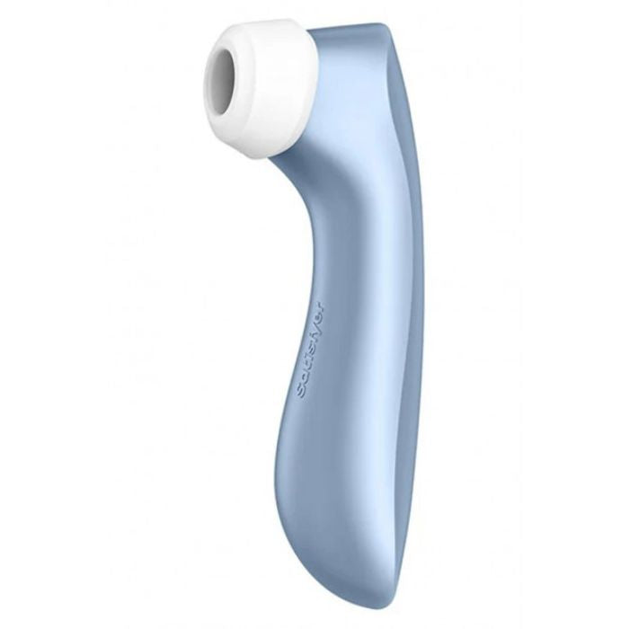 Light blue Satisfyer Pro 2+ clitoral stimulator with non-contact stimulation