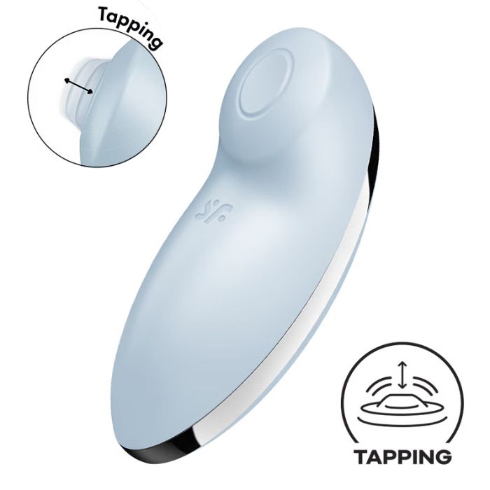 Satisfyer Tap & Climax 2 Blue toy with vibration modes and tapping programs