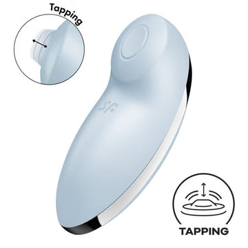 Satisfyer Tap & Climax 2 Blue toy with vibration modes and tapping programs