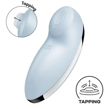 Satisfyer Tap & Climax 2 Blue toy with vibration modes and tapping programs