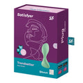 Satisfyer trendsetter vibrating anal plug in light green silicone with ergonomic design and app controlled prostate stimulation