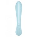 Satisfyer Triple Oh Vibrator in light blue for simultaneous G-spot and clitoral stimulation