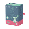 Satisfyer Viva la Vulva 3 vibrating massager in mint medical-grade silicone