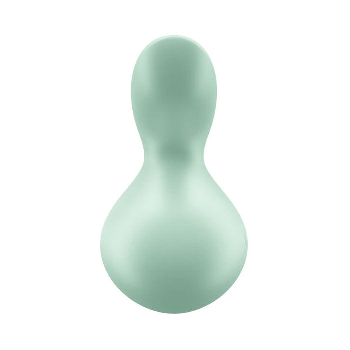 Mint green Satisfyer Viva la Vulva 3 vibrating massager in gourd shape