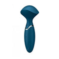 Satisfyer Wand Blue teal silicone vibrator for targeted stimulation