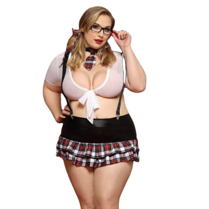 Lady Jane Adult Sex Shop | Schoolgirl Fantasy Outfit Queen (6 Piece) | Category_Fantasy Outfits, dress up, fantasy,