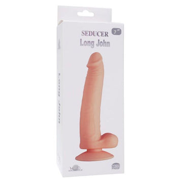 This perfectly sculpted dildo has a phallic head, skin-like folds and a veiny shaft that feel just like the real deal. Johnny has a flexible shaft that moves with you and solid testicles that add a delightful realism. The suction cup base mounts on most smooth surfaces for hands-free fun on your own, or you can even pop it in a strap-on harness.