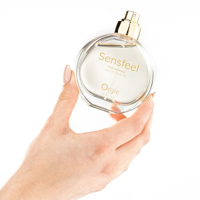 Sensfeel for Woman is a pheromone perfume which invokes seduction. Sensfeel™ for Her is a natural active ingredient that increases the physical attractiveness of women through the interaction of two components White Jasmin and Locust Bean (Ceratonia siliqua) that mimic the copulin, increasing the synthesis of the male sexual hormone - testosterone. Apply it on the neck, wrest, etc. The effect of Sensfeel For Woman reaches its maximum response 30 minutes after application and lasts for a few hours.