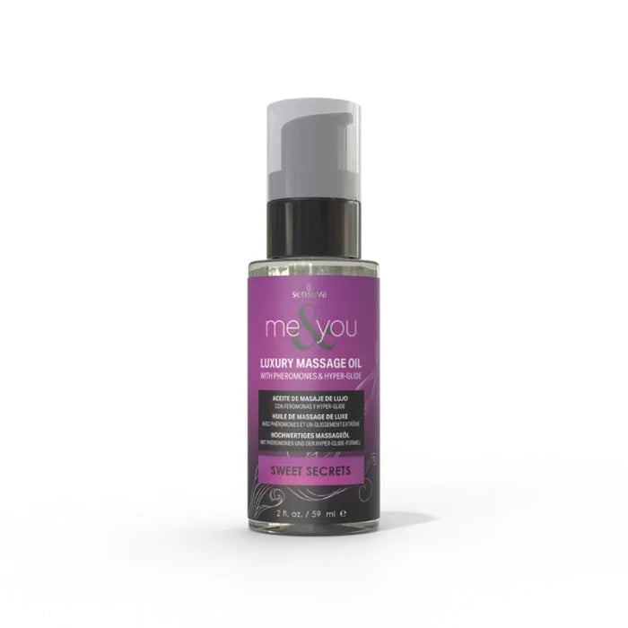 Lady Jane Adult Sex Shop | Sensuva Me & You Pheromone Infused Luxury Massage Oil Sweet Secrets (59ml)