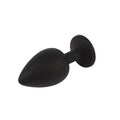 Large Senuelo Booty Fantasy Gem Anal Plug in black silicone with tapered design