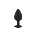 Senuelo Booty Fantasy Gem Anal Plug - Large black silicone teardrop butt plug