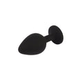 Senuelo Booty Fantasy Gem Anal Plug - Medium black silicone with rounded head