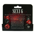 Sexy 6 Dice gives you 720 possible combinations for all to enjoy. Roll the dice and see just how your night will unfold.