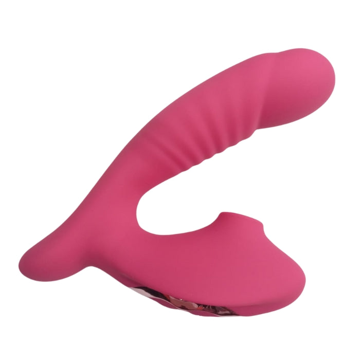 Lady Jane Adult Sex Shop | Short Vibrator with Clitoral Sucker