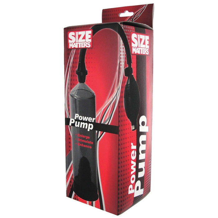 Lady Jane Adult Sex Shop | Size Matters Power Penis Pump - Black