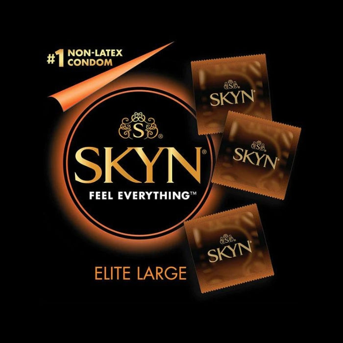 Lady Jane Adult Sex Shop | SKYN Elite Large Condoms Latex Free (3) | Brand_SKYN, Category_Health & Hygiene, Condoms,