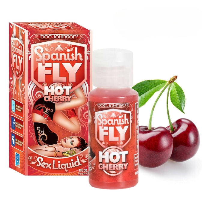 Spanish fly sex drops come in a delicious hot cherry flavour. An aphrodisiac, by definitions any substance that arouses sexual desire and this is exactly what Spanish fly does. Simply place as many drops as you please onto your tongue or on your partner to enhance sexual energy.