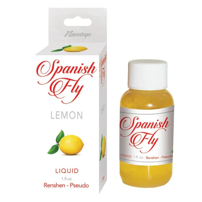 Spanish fly sex drops come in a delicious lemon flavour. An aphrodisiac, by definitions any substance that arouses sexual desire and this is exactly what Spanish fly does. Simply place as many drops as you please onto your tongue or on your partner to enhance sexual energy.